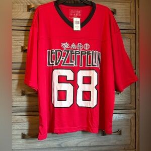 Led Zeppelin Men's #68 Football Jersey Size 2X